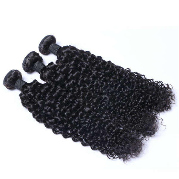 Unprocessed Peruvian Human Hair Curly Hair Products Remy Hair Weave   LM177